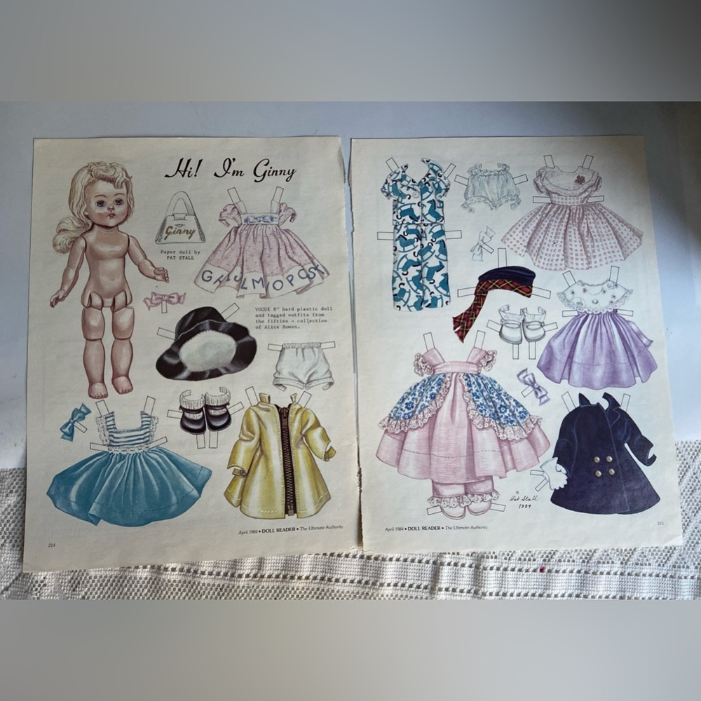 Ginny April 1984 Doll Reader Paper Doll